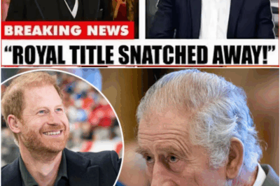 HE’S NO ROYAL ANYMORE — KING CHARLES STRIPS HARRY OF ALL TITLES AFTER CANADA CONTROVERSY