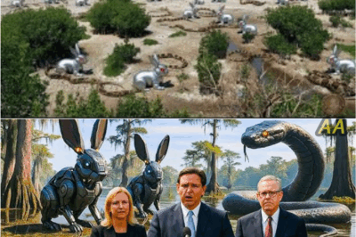 Florida’s Secret Robotic Rabbit Operation Spirals Out of Control—A High-Stakes Battle Against Mutating Pythons, Government Cover-Ups, Vanishing Machines, and a Final Discovery So Unbelievable Experts Still Refuse to Comment… 🐍🤖⚠️✨👁️**