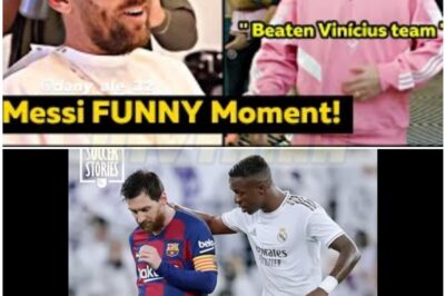 😂 Messi’s Haircut Joke Sparks Laughter – Then He Dominates Vinicius Junior’s Squad in Epic Esports Showdown! 🎮🔥