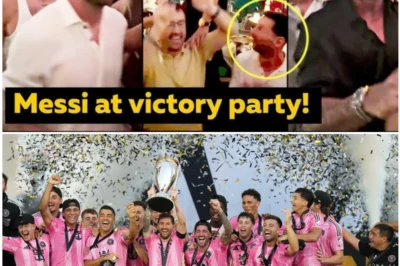 Messi at Inter Miami party with Beckham and De Paul after MLS Cup win