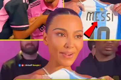“Kim Kardashian Stunned by Messi’s Jersey in Brazil—Watch Her Son’s Priceless Moment!”